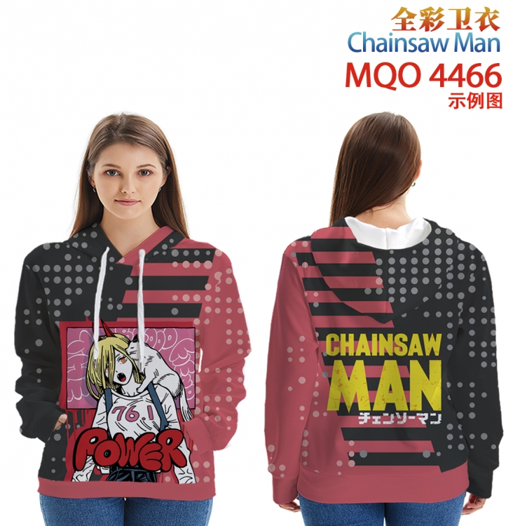 Chainsaw man Long Sleeve Zip Hood Patch Pocket Sweatshirt from 2XS to 4XL MQO-4466