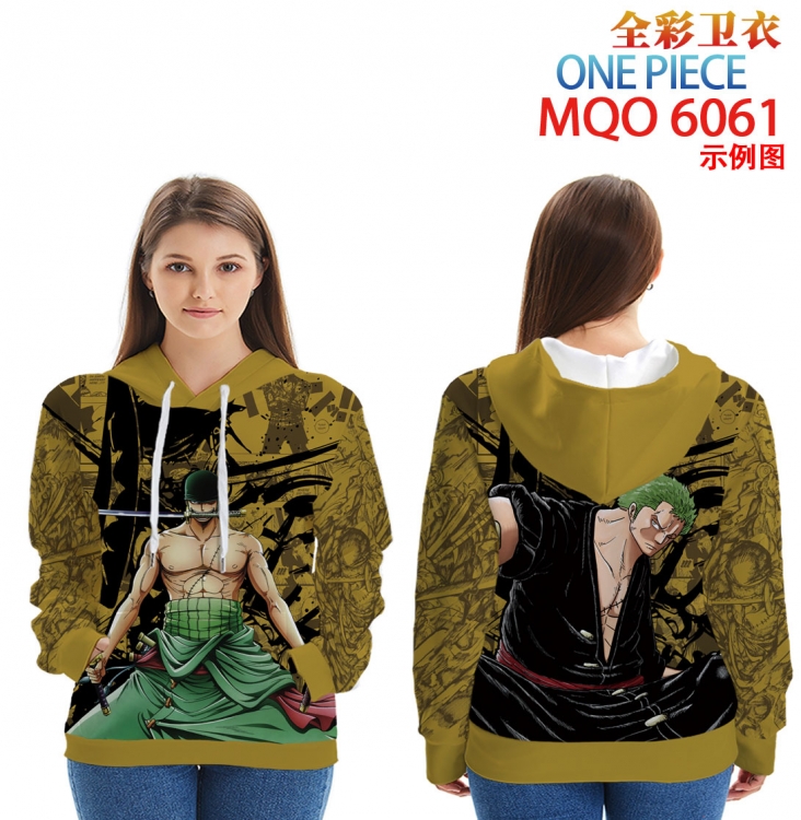 One Piece Long Sleeve Zip Hood Patch Pocket Sweatshirt from 2XS to 4XL  MQO 6061