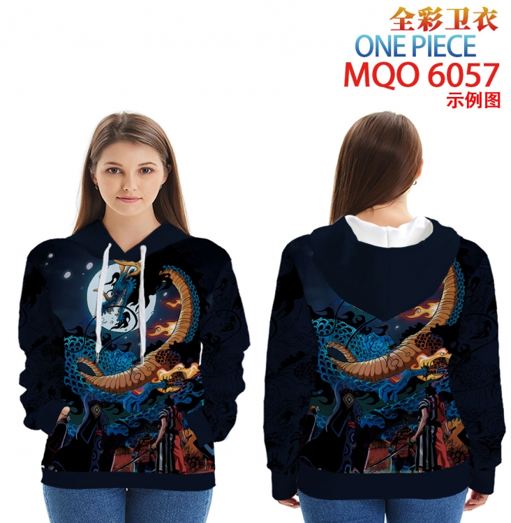 One Piece Long Sleeve Zip Hood Patch Pocket Sweatshirt from 2XS to 4XL MQO 6057