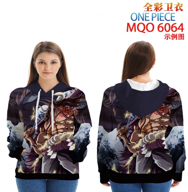 One Piece Long Sleeve Zip Hood Patch Pocket Sweatshirt from 2XS to 4XL MQO 6064