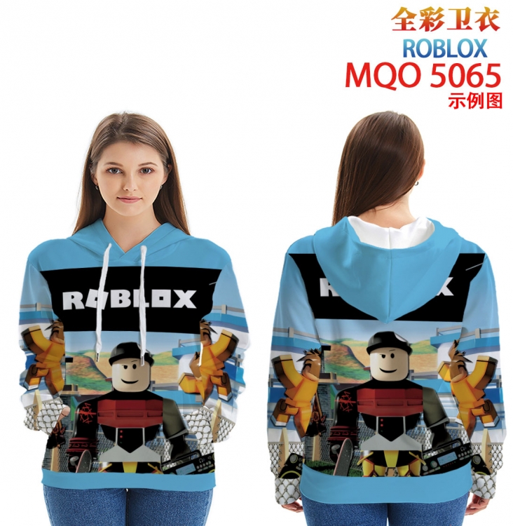 Robllox Long Sleeve Zip Hood Patch Pocket Sweatshirt from 2XS to 4XL MQO-5065