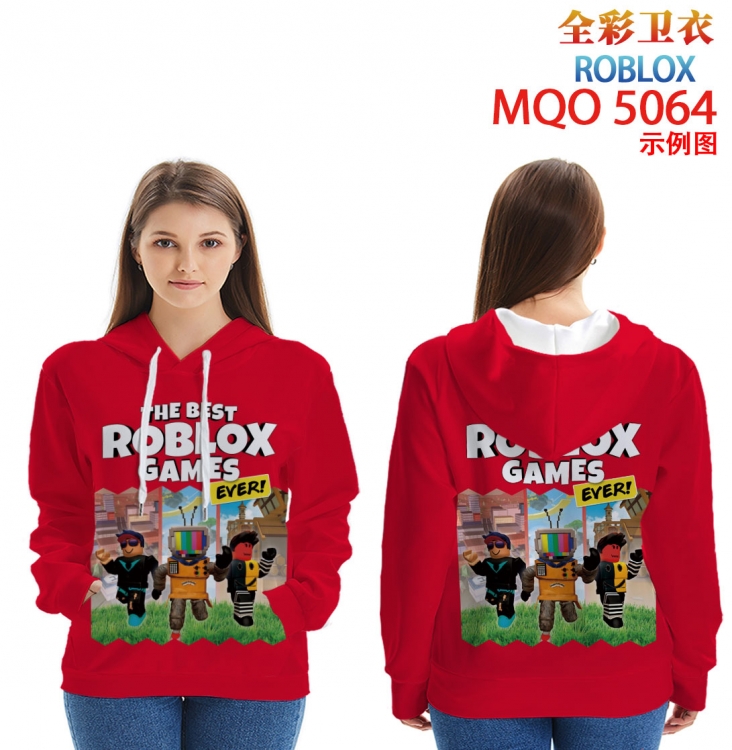 Robllox Long Sleeve Zip Hood Patch Pocket Sweatshirt from 2XS to 4XL MQO-5064