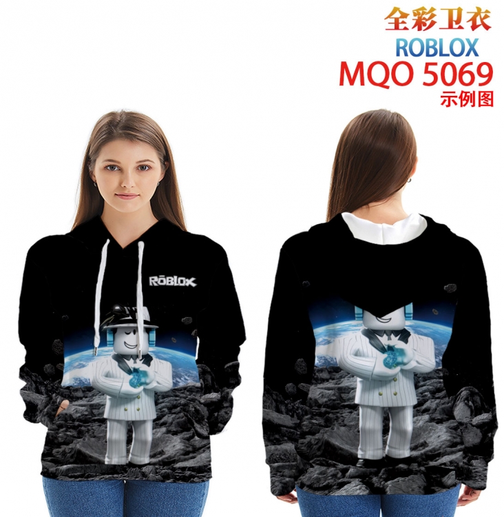 Robllox Long Sleeve Zip Hood Patch Pocket Sweatshirt from 2XS to 4XL MQO-5069