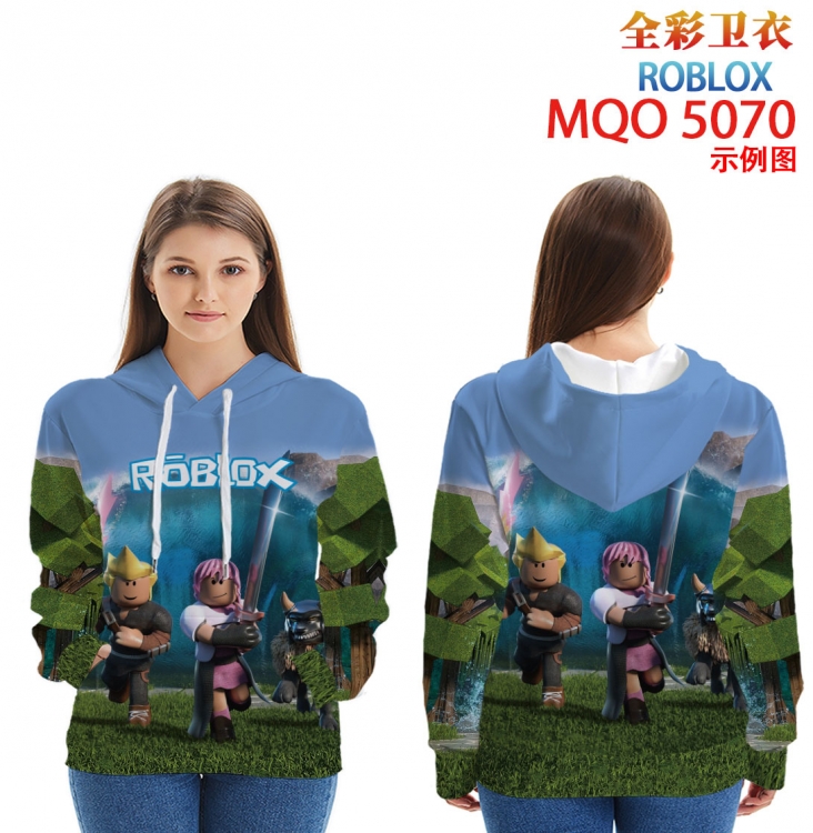 Robllox Long Sleeve Zip Hood Patch Pocket Sweatshirt from 2XS to 4XL MQO-5070