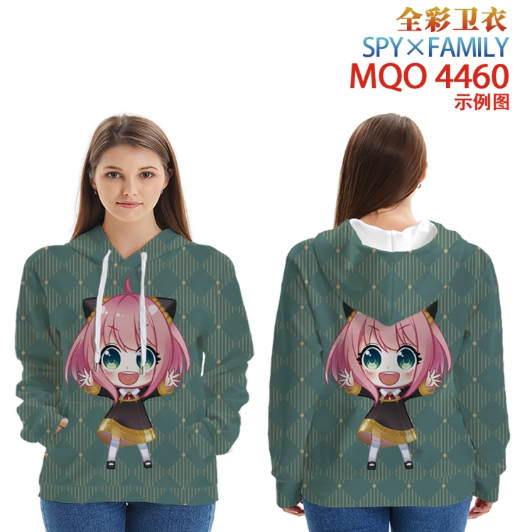 SPY×FAMILY Long Sleeve Zip Hood Patch Pocket Sweatshirt from 2XS to 4XL MQO-4460