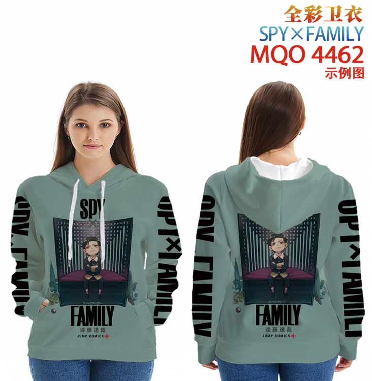 SPY×FAMILY Long Sleeve Zip Hood Patch Pocket Sweatshirt from 2XS to 4XL MQO-4462