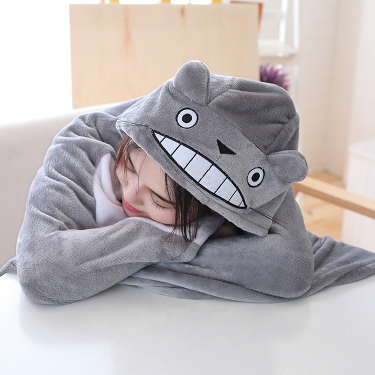 TOTORO for Air adult Conditioned Blanket Casual Cloak 1165X90CM price for 3 pcs