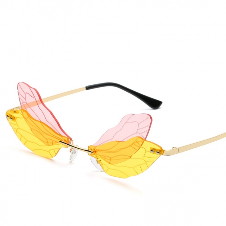 Sunglasses Womens Dragonfly Wings Sunglasses Funny Ball Glasses  price for 2 pcs