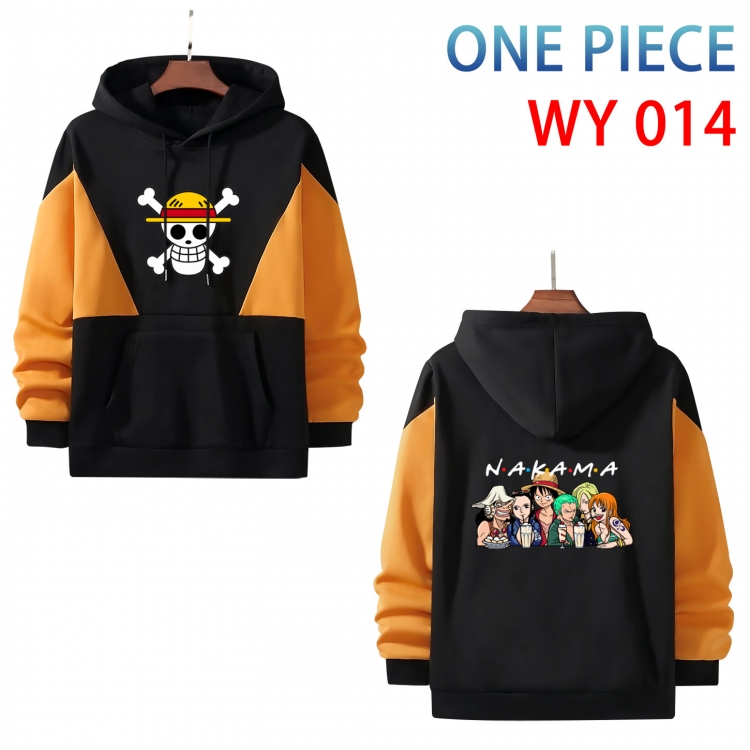 One Piece Cotton color contrast patch pocket sweater  from S to 3XL WY 014