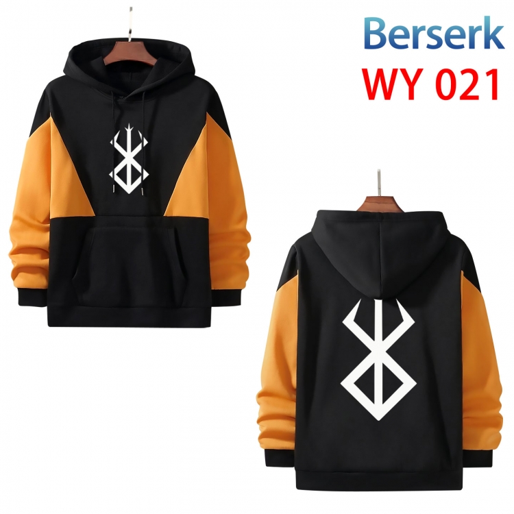 Berserk Cotton color contrast patch pocket sweater  from S to 3XL  WY 021