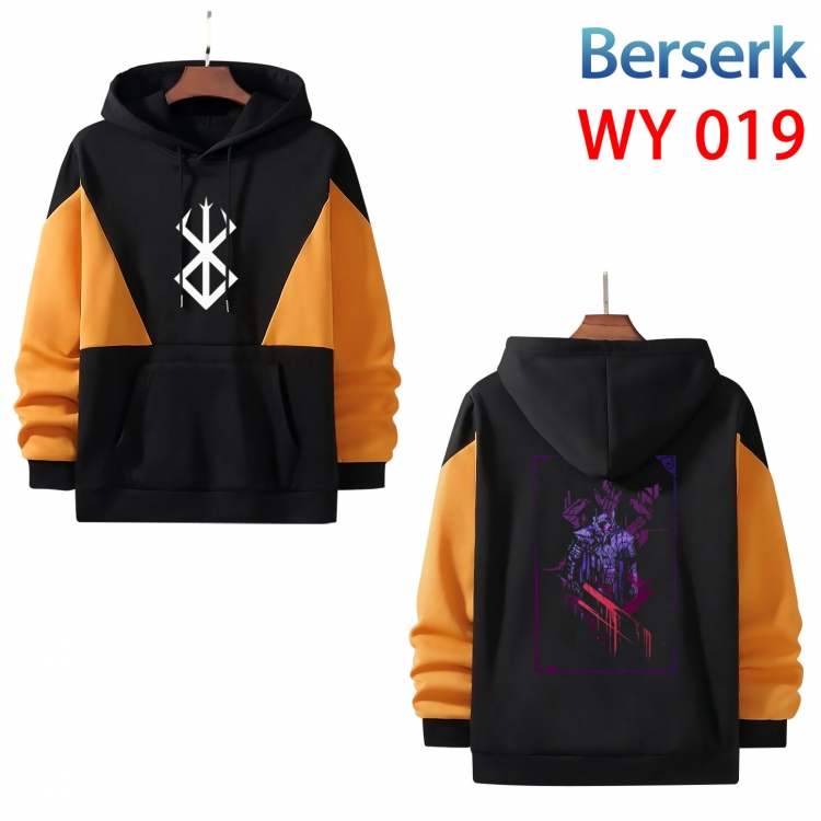 Berserk Cotton color contrast patch pocket sweater  from S to 3XL WY 019