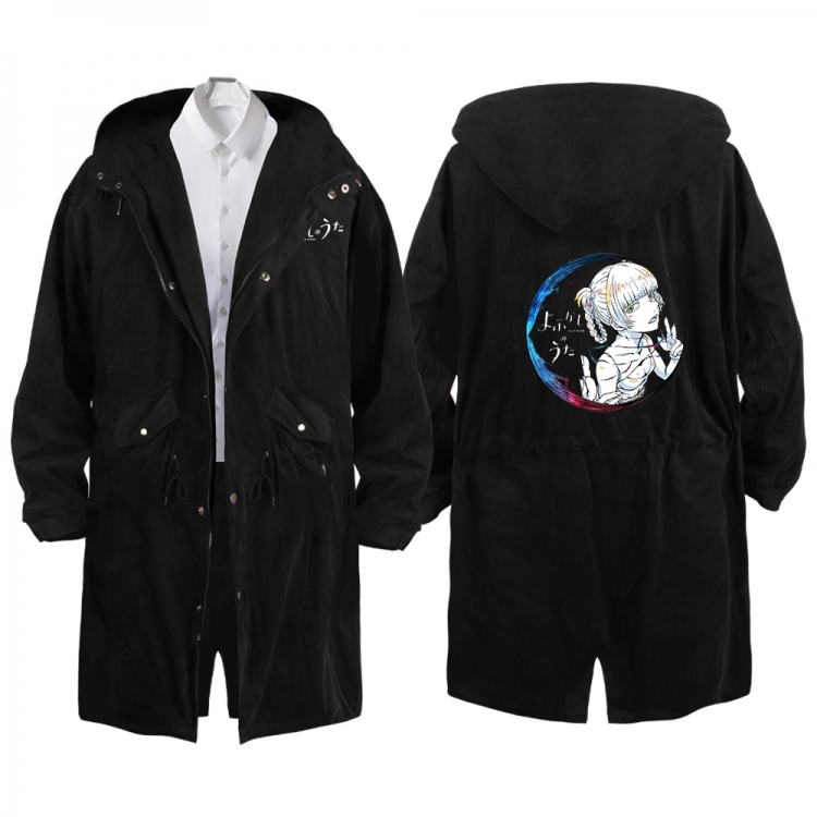 Call of the Night Anime Peripheral Hooded Long Windbreaker Jacket from S to 3XL