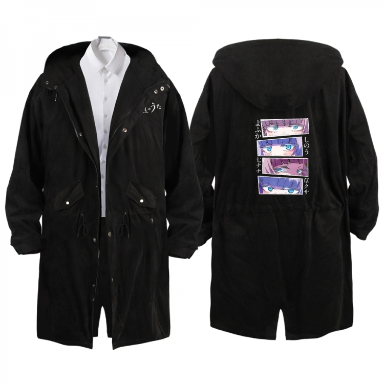 Call of the Night Anime Peripheral Hooded Long Windbreaker Jacket from S to 3XL