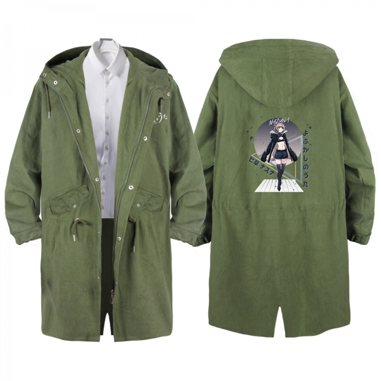 Call of the Night Anime Peripheral Hooded Long Windbreaker Jacket from S to 3XL