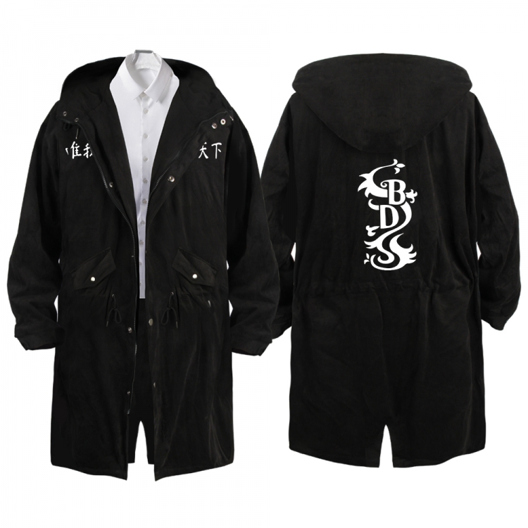 Tokyo Revengers  Anime Peripheral Hooded Long Windbreaker Jacket from S to 3XL