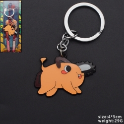 Chainsaw man Metal key chain p...