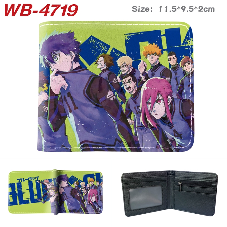 BLUE LOCK Anime color book two-fold leather wallet 11.5X9.5X2CM WB-4719A