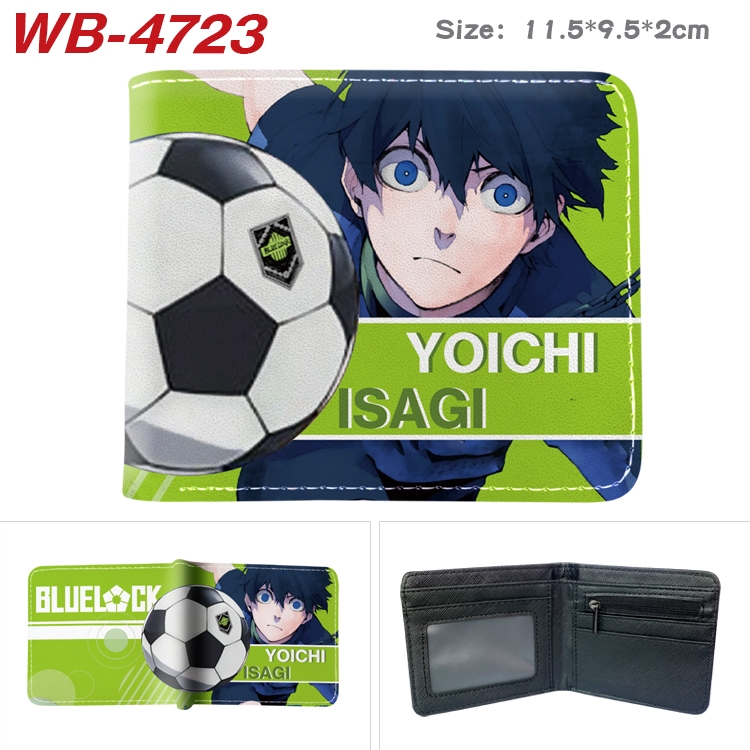 BLUE LOCK Anime color book two-fold leather wallet 11.5X9.5X2CM WB-4723A