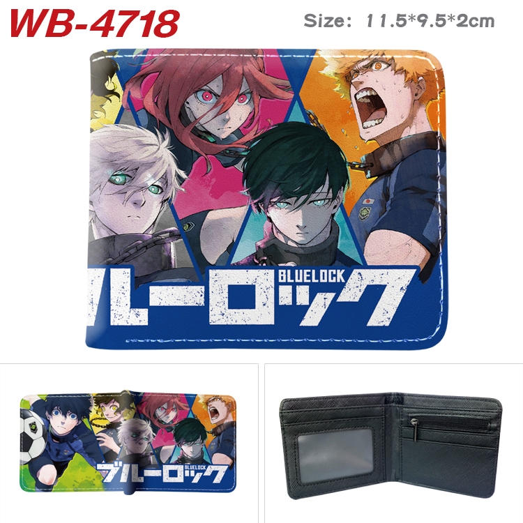 BLUE LOCK Anime color book two-fold leather wallet 11.5X9.5X2CM  WB-4718A