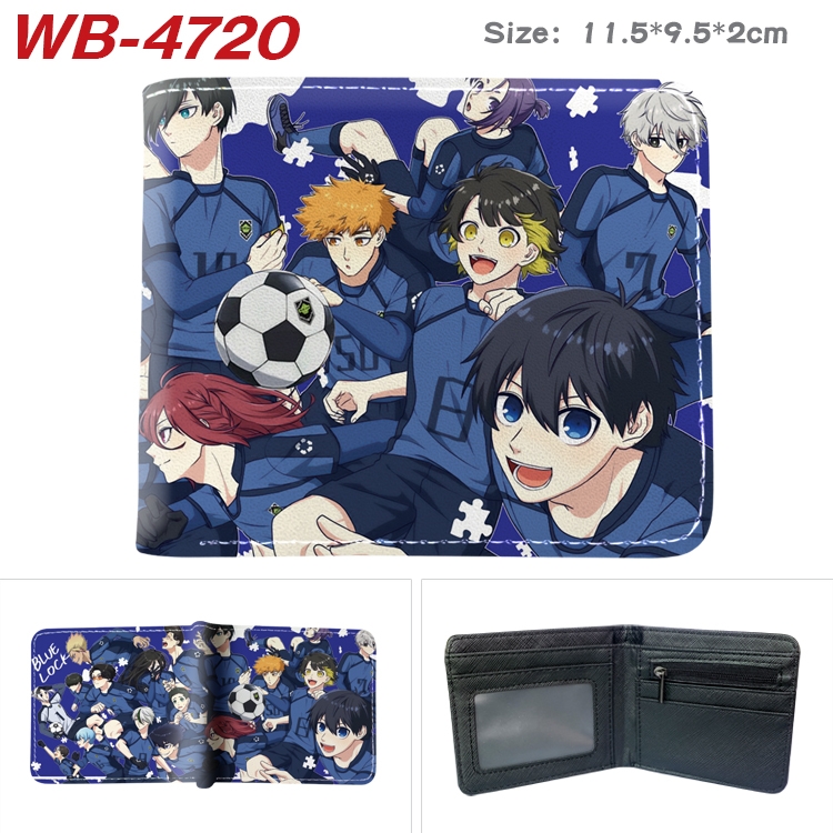 BLUE LOCK Anime color book two-fold leather wallet 11.5X9.5X2CM WB-4720A