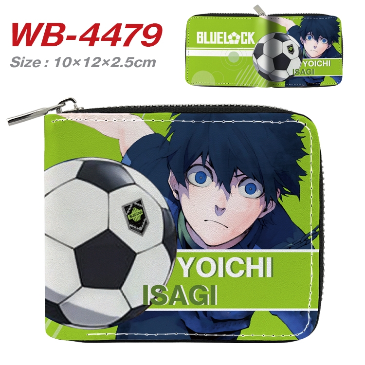 BLUE LOCK Anime Full Color Short All Inclusive Zipper Wallet 10x12x2.5cm WB-4479A