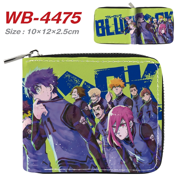 BLUE LOCK Anime Full Color Short All Inclusive Zipper Wallet 10x12x2.5cm  WB-4475A