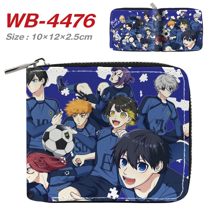 BLUE LOCK Anime Full Color Short All Inclusive Zipper Wallet 10x12x2.5cm  WB-4476A