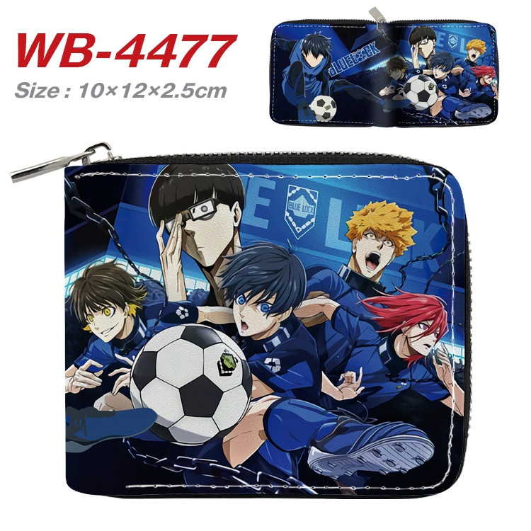 BLUE LOCK Anime Full Color Short All Inclusive Zipper Wallet 10x12x2.5cm WB-4477A