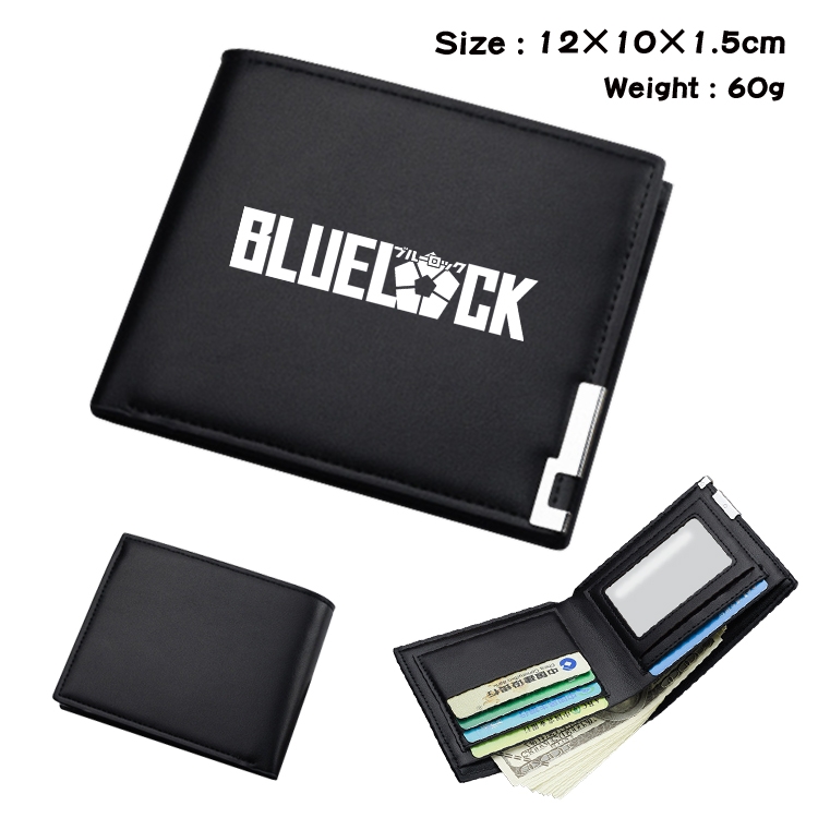 BLUE LOCK Anime Full Color Short All Inclusive Zipper Wallet 10x12x2.5cm