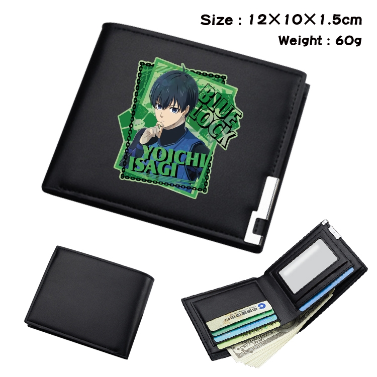 BLUE LOCK Anime Full Color Short All Inclusive Zipper Wallet 10x12x2.5cm