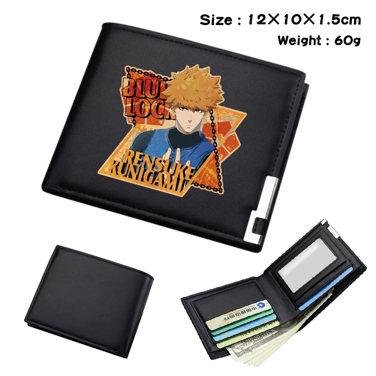 BLUE LOCK Anime Full Color Short All Inclusive Zipper Wallet 10x12x2.5cm