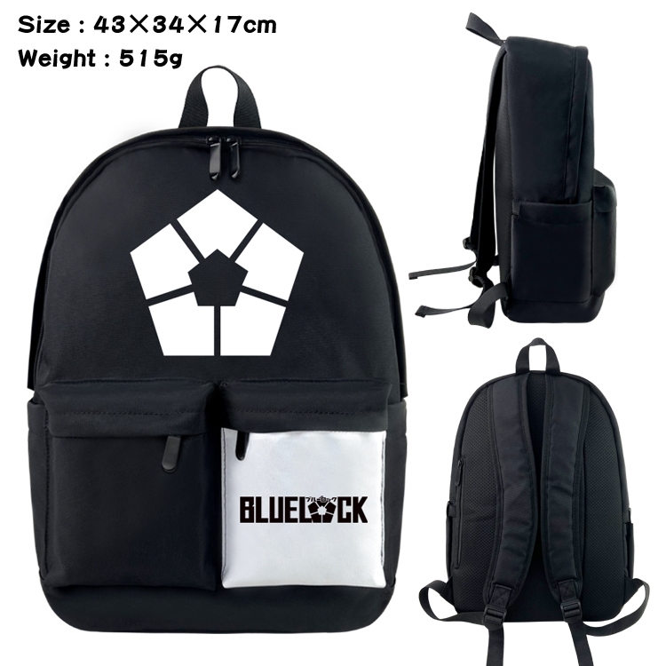 BLUE LOCK Animation classic waterproof canvas backpack 43X34X17CM