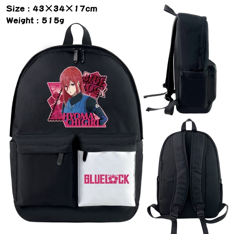 BLUE LOCK Animation classic waterproof canvas backpack 43X34X17CM