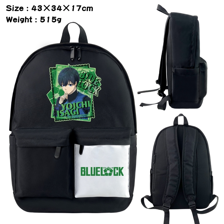 BLUE LOCK Animation classic waterproof canvas backpack 43X34X17CM