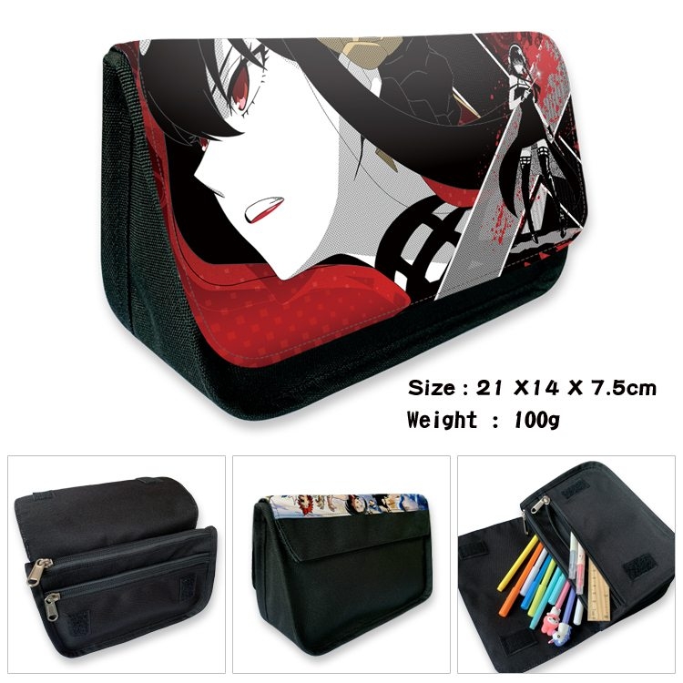 SPY×FAMILY Anime Velcro canvas zipper pencil case Pencil Bag 21×14×7.5cm