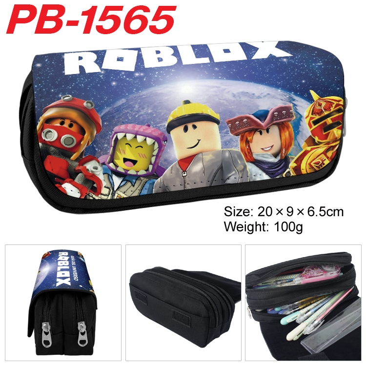 Robllox Anime double-layer pu leather printing pencil case 20×9×6.5cm PB-1565