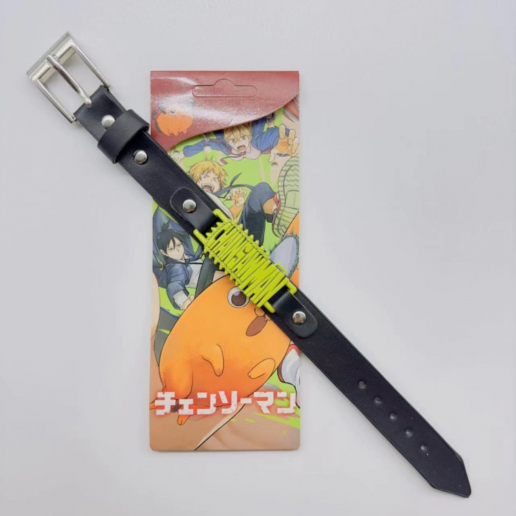 Chainsaw man Anime peripheral Bracelet Leather Bracelet price for 5 pcs