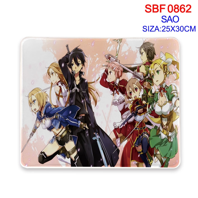 Sword Art Online Animation peripheral locking mouse pad 25X30CM  SBF-862-2