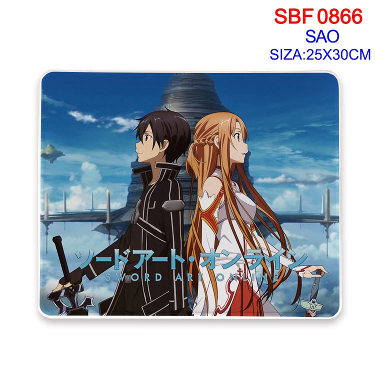 Sword Art Online Animation peripheral locking mouse pad 25X30CM  SBF-866-2