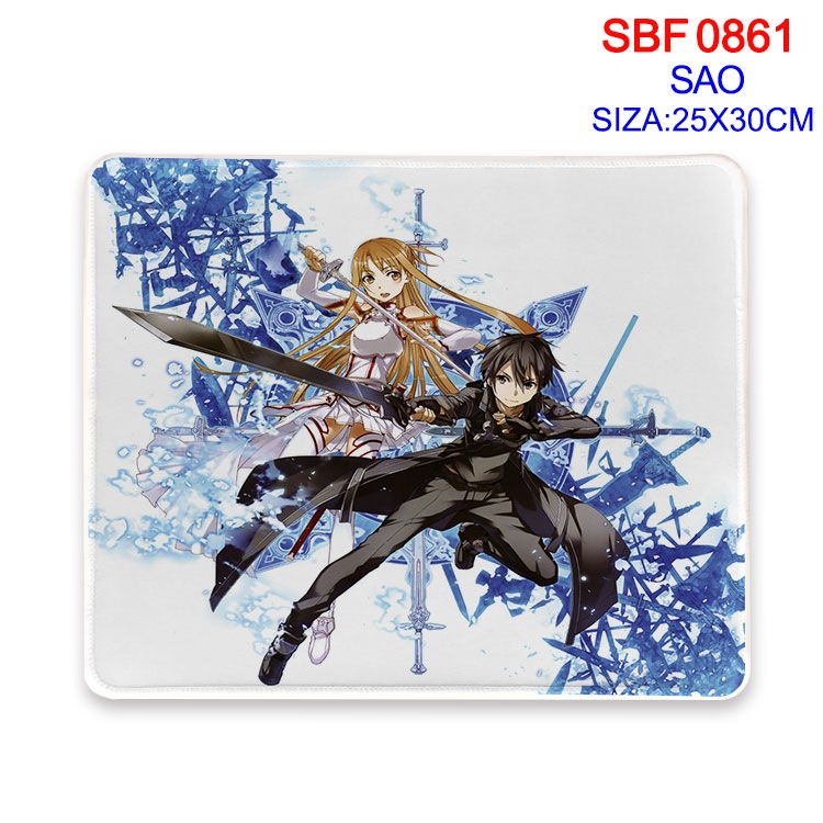 Sword Art Online Animation peripheral locking mouse pad 25X30CM SBF-861-2