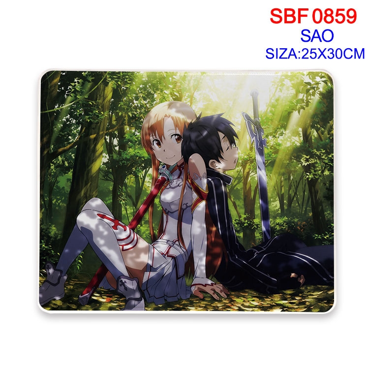 Sword Art Online Animation peripheral locking mouse pad 25X30CM  SBF-859-2