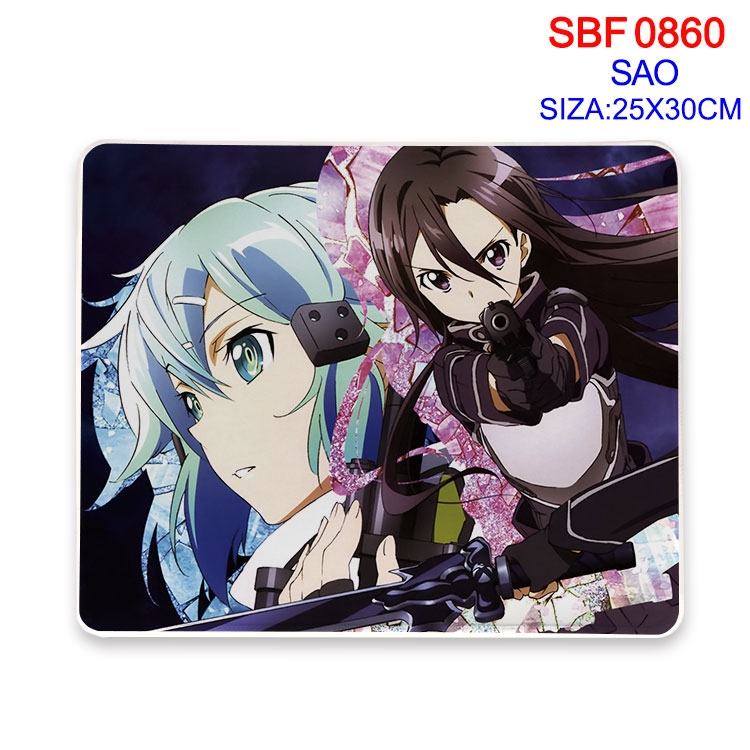 Sword Art Online Animation peripheral locking mouse pad 25X30CM  SBF-860-2