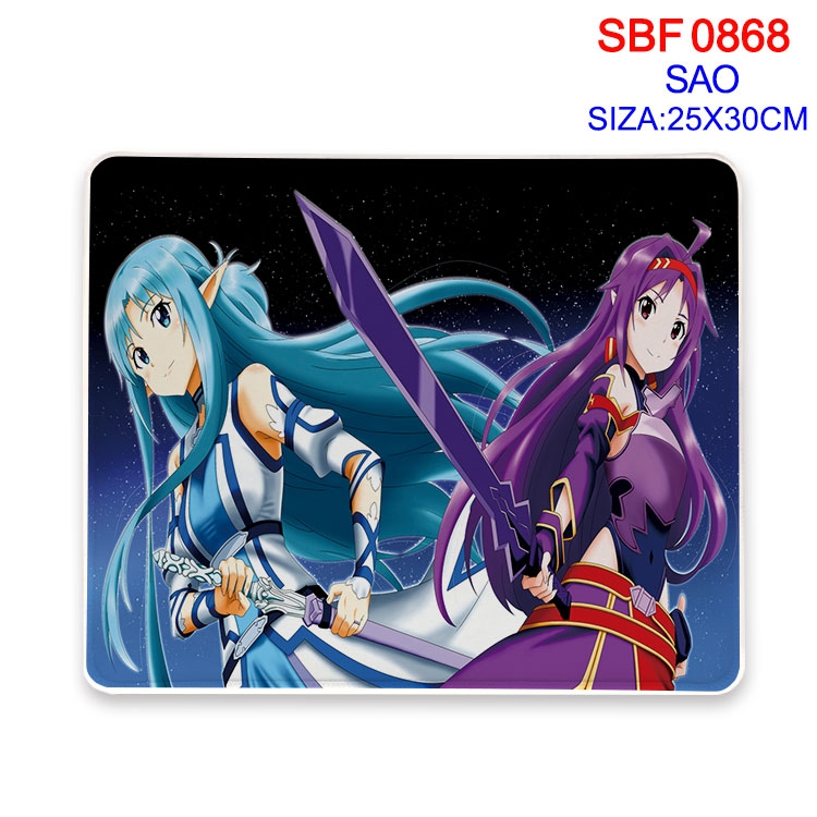 Sword Art Online Animation peripheral locking mouse pad 25X30CM SBF-868-2