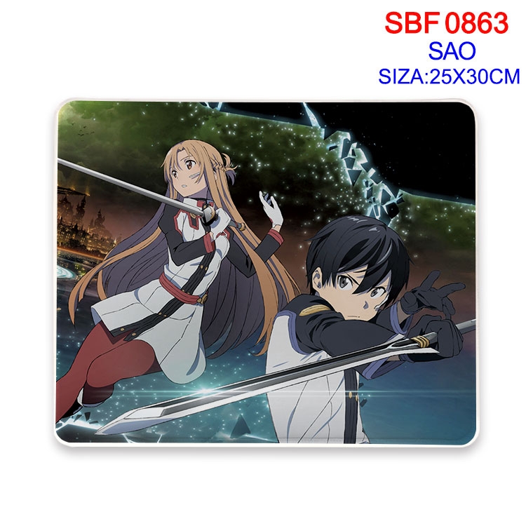 Sword Art Online Animation peripheral locking mouse pad 25X30CM  SBF-863-2