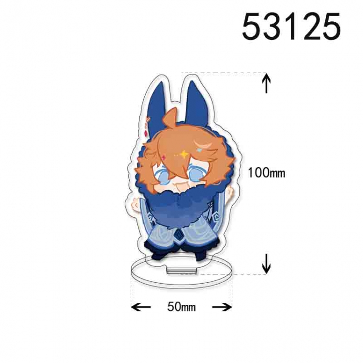 Genshin Impact  Anime character acrylic Standing Plates Keychain 10cm 53125