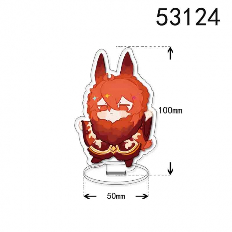 Genshin Impact  Anime character acrylic Standing Plates Keychain 10cm 53124