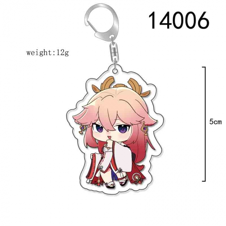 Genshin Impact Anime Acrylic Keychain Charm price for 5 pcs 14006