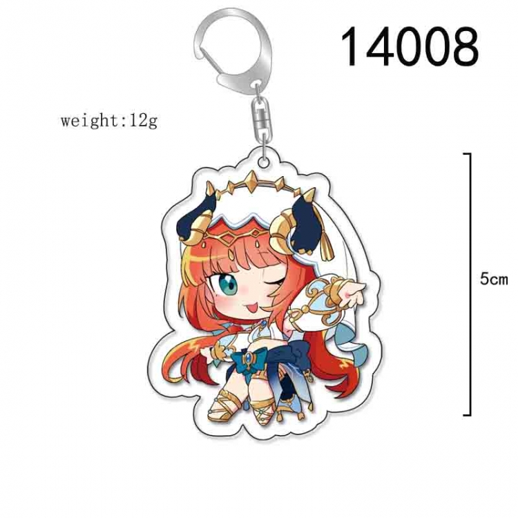 Genshin Impact Anime Acrylic Keychain Charm price for 5 pcs 14008