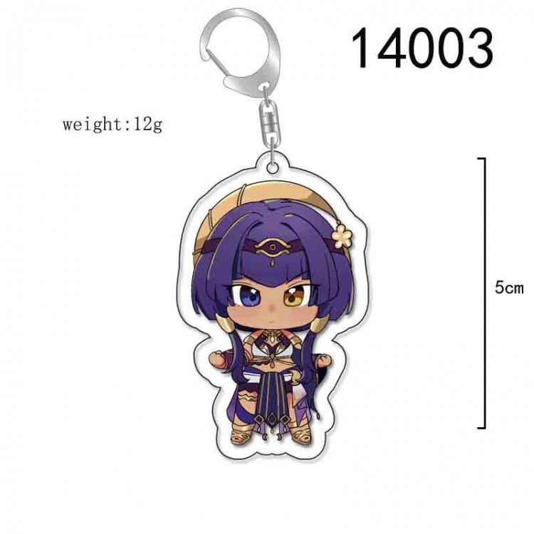 Genshin Impact Anime Acrylic Keychain Charm price for 5 pcs 14003