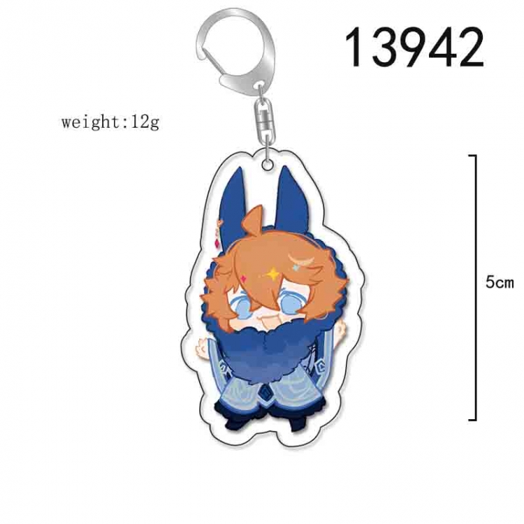 Genshin Impact Anime Acrylic Keychain Charm price for 5 pcs 13942